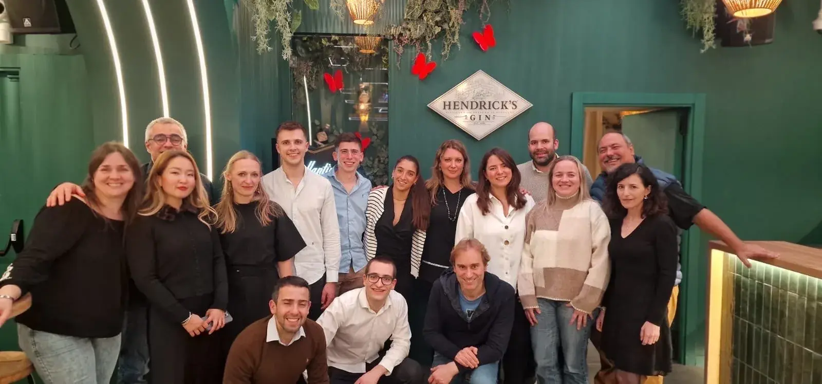TechnoSperm team at a dinner celebration